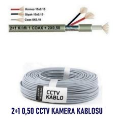 250 Metre 2+1 CCTV 0.50mm Kamera Kablosu (250Mt)