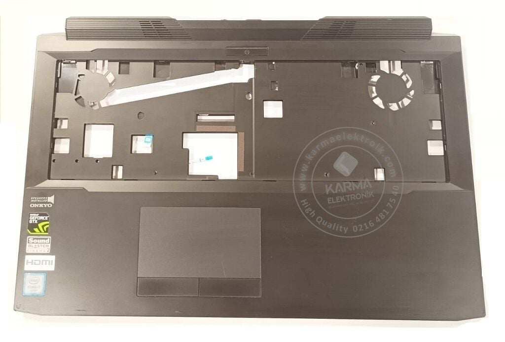 Clevo N550RC, Monster Abra A5 V6.1.1,2,3 Serisi Notebook Üst Kasa  (Orjinal 2.el)