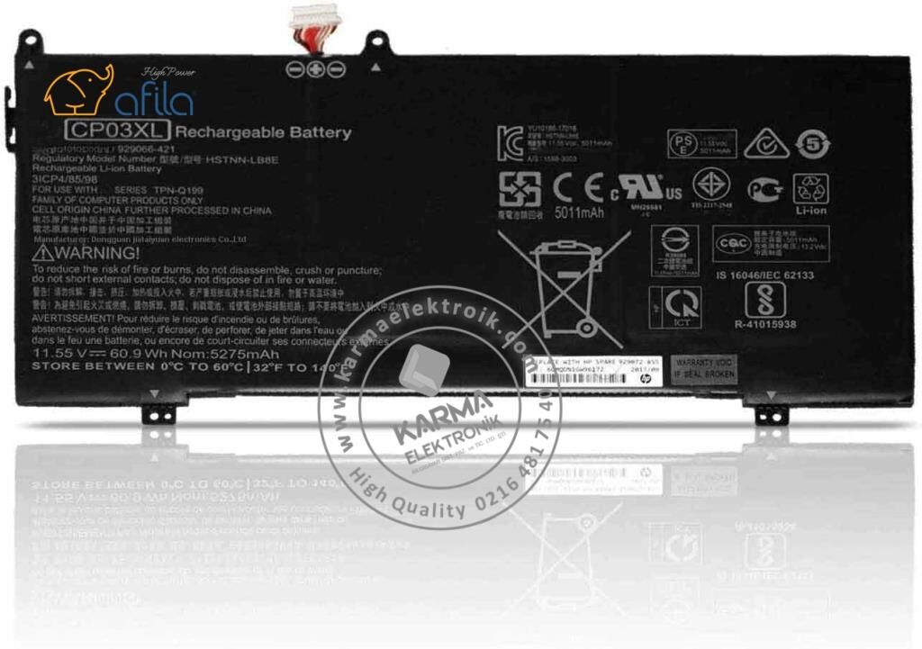 Hp CP03XL CP03060XL Notebook Bataryası, Laptop Pili / RHL-154