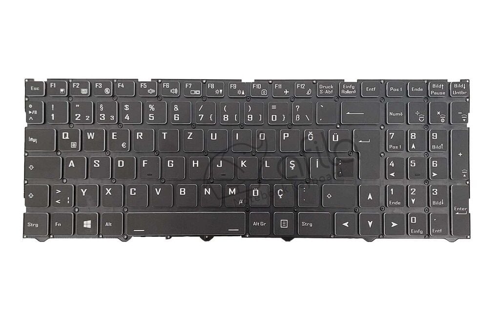 Monster Abra A5 V21.3 Uyumlu Notebook Klavyesi, Laptop Tuş Takımı (Siyah TR)