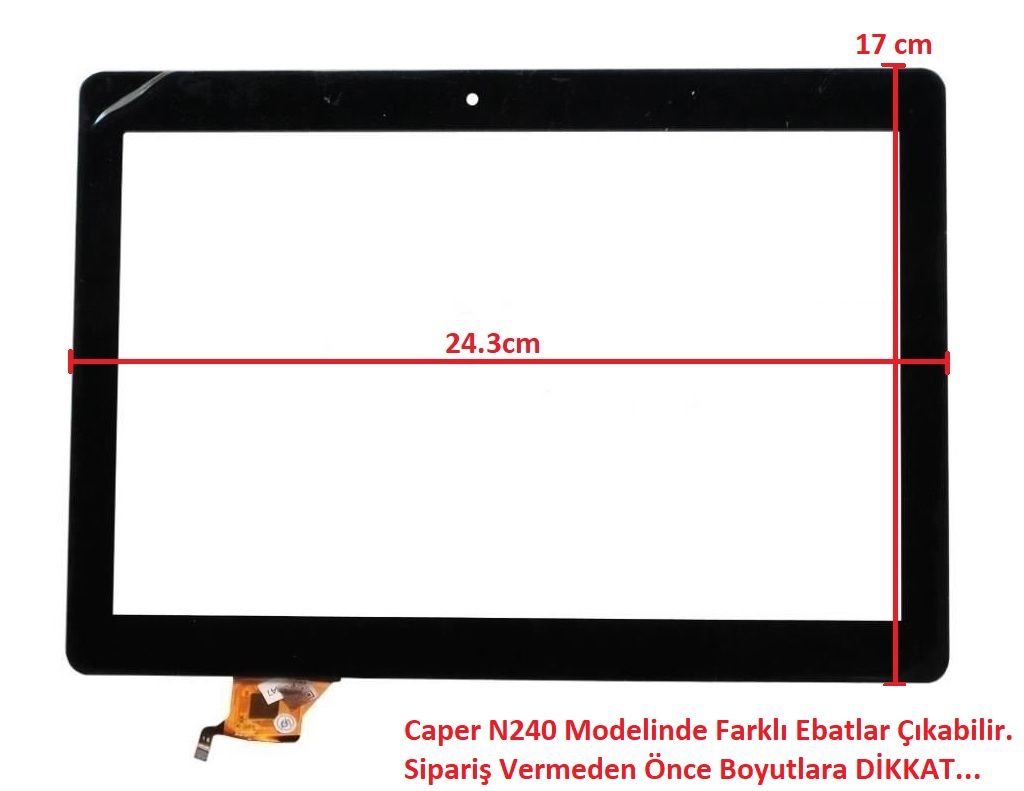 SG6241-FPC_V2-1 10.1'' Dokunmatik Panel - Siyah