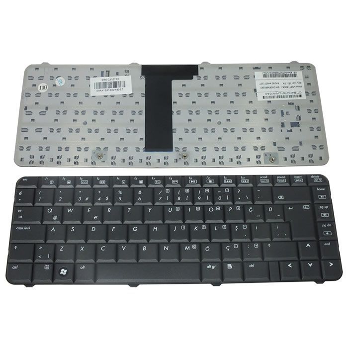 Hp CQ50-109CA, CQ50-115NR, CQ50-133US, CQ50-140US, CQ50-209WM Notebook Klayesi Siyah TR