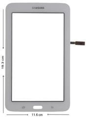 Samsung SM-T113 7'' Tablet uyumlu Dokunmatik - Beyaz