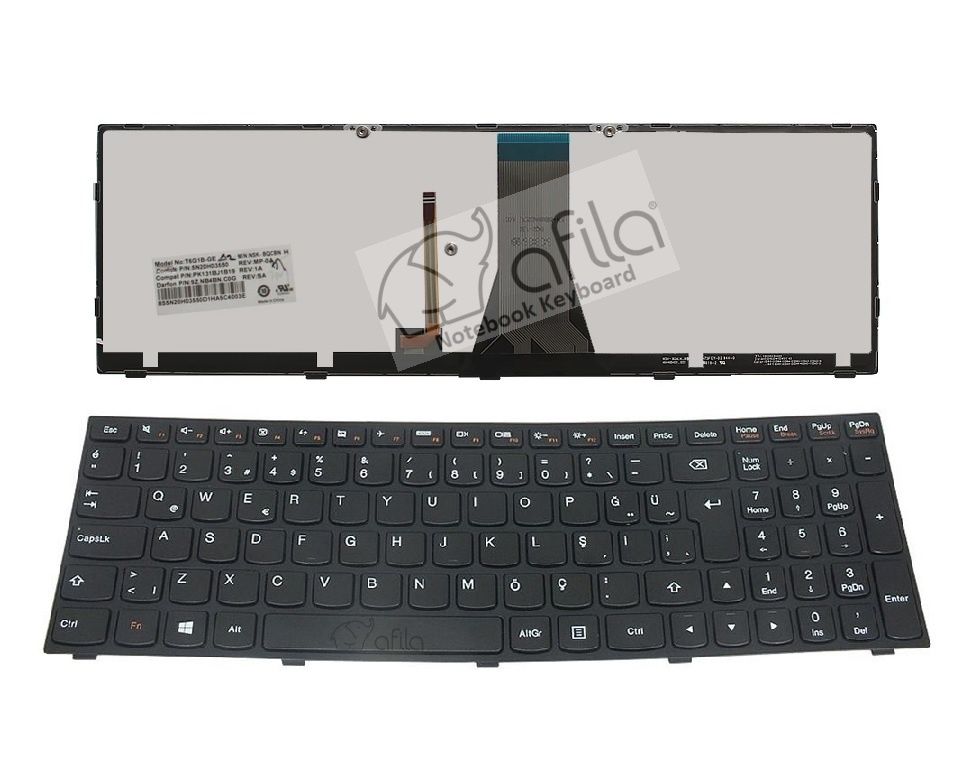 Lenovo NSK-BQCBN Notebook Klavyesi (Siyah TR) ışıklı