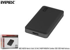 EVEREST External Usb 3.0 M.2 NGFF / MSATA Combo SSD Hdd Box HDC-M210