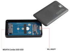 EVEREST External Usb 3.0 M.2 NGFF / MSATA Combo SSD Hdd Box HDC-M210
