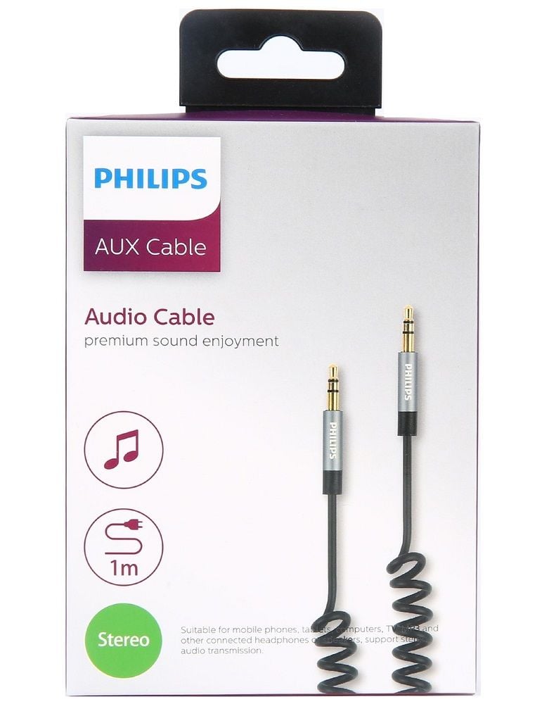 Philips SWR2102A/93  3.5mm Aux Ses Kablosu - 1 Metre (Akordion)