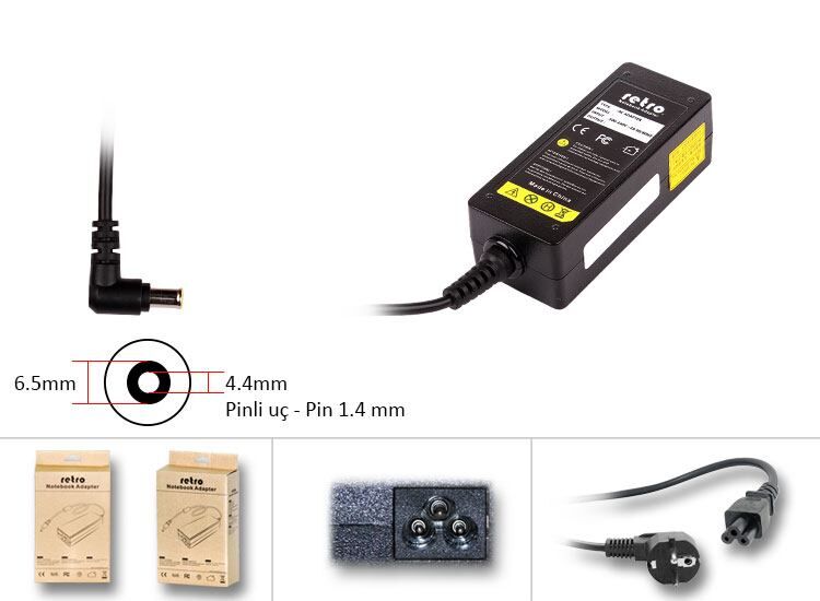 Sony Vaio SVF13N2J4R, SVF13N2L2E, SVF13N2L2R Adaptör, Şarj Cihazı