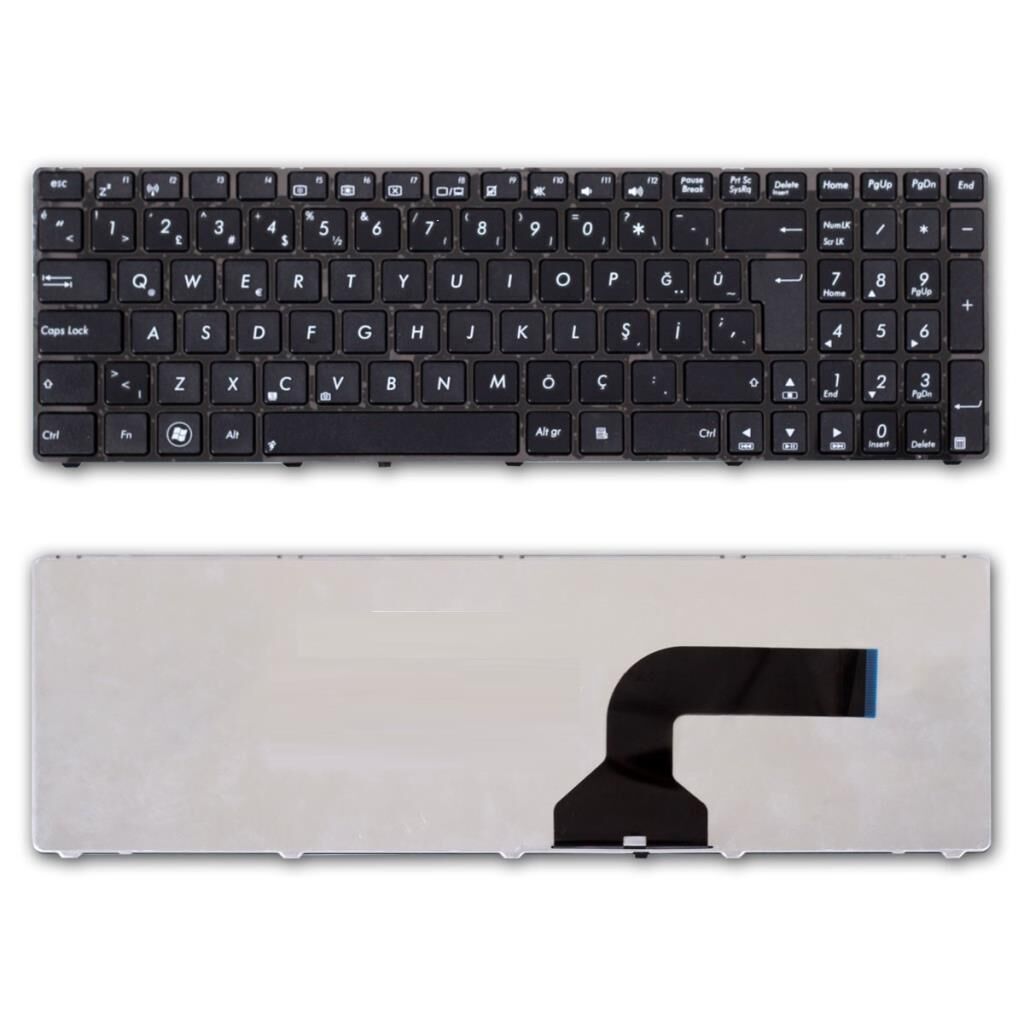 Asus N90SC, N90SV Notebook Klavyesi - Tuş Takımı (Siyah TR)