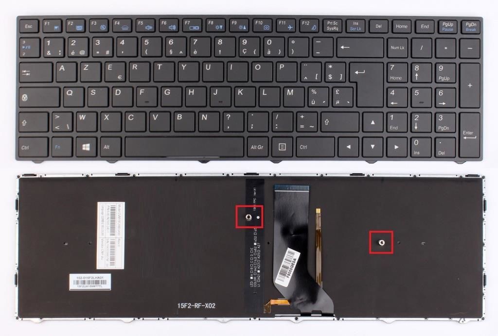 Casper Nirvana C900.7700-8TG0P Notebook Klavyesi (Siyah TR) Işıklı