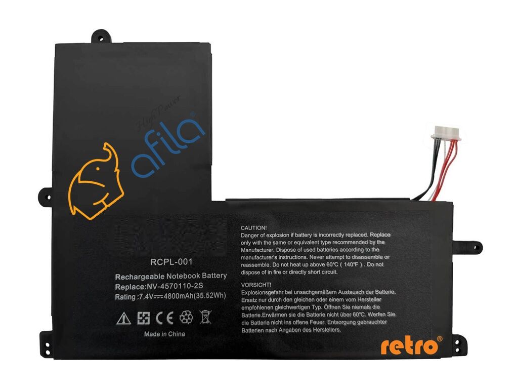 Casper Nirvana C350.6287-8U00T Notebook Bataryası, Laptop Pili - Ver.1 - Celeron