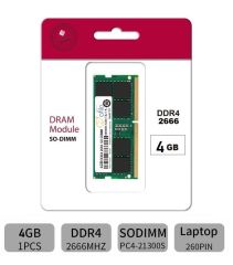 NTB 4GB 2666MHz DDR4 Notebook Ram Bellek (TwinMos)