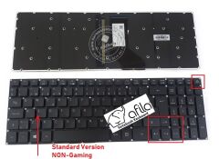 Acer Predator PH317-52-72XD Uyumlu Notebook Klavyesi, Laptop Tuş Takımı (Siyah TR) Işıklı - Ver.1