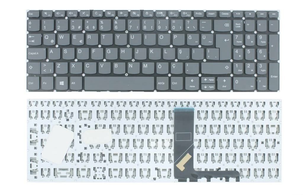 Lenovo IdeaPad 80YL004GTX, 80XL00LWTX Klavyesi - Füme TR