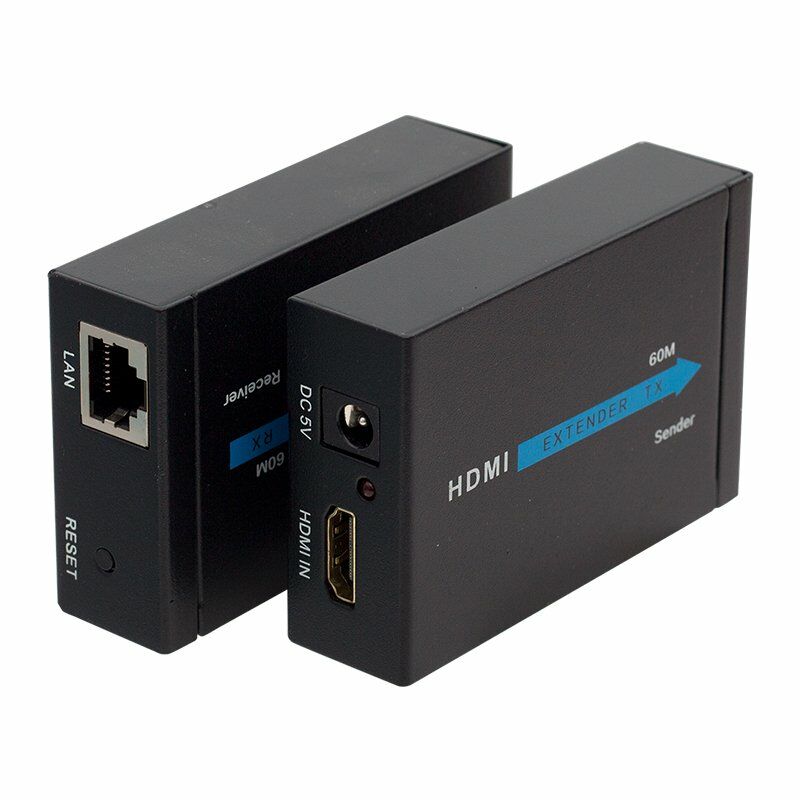 Afila PM-18232, Q-HEX2 60m HDMI Extender Cat5-Cat6 Metal Kasa 2'li Paket (60 Metre Uzatıcı)