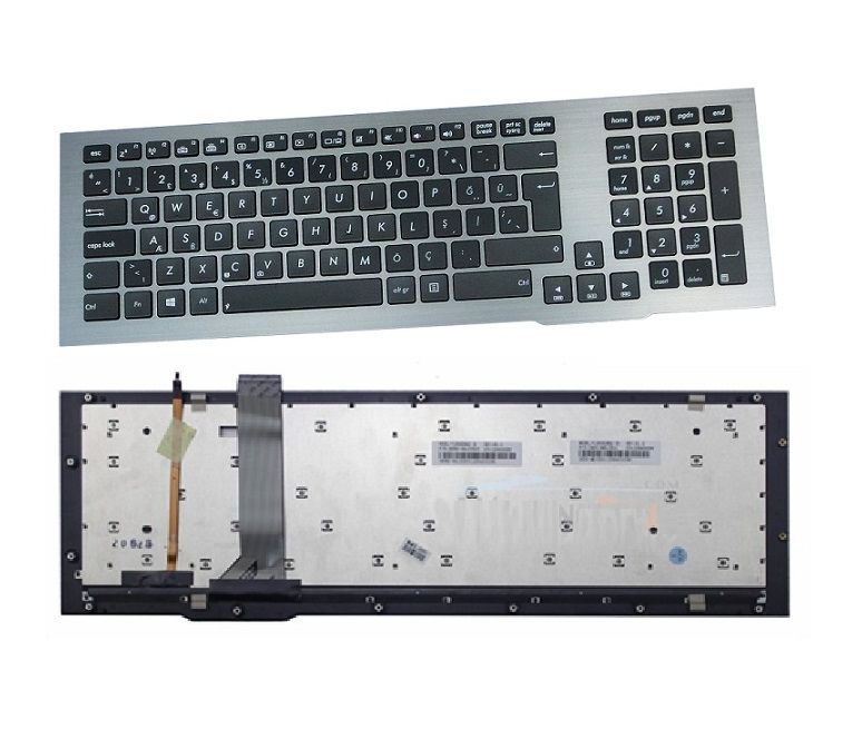 Asus 0KN0-MB1US11, 0KN0-MB1US31 Klavyesi - Siyah - TR - Işıklı