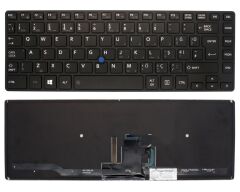 Toshiba Dynabook Tecra Z40-A, Z40t-A Klavye (Siyah TR) ışıklı