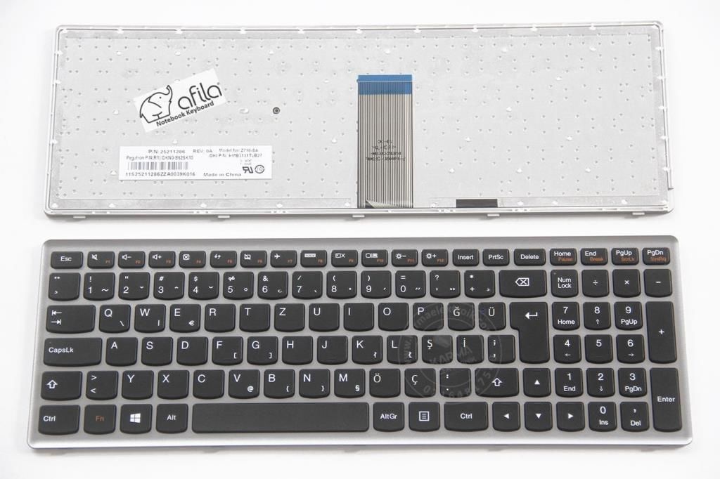 Lenovo ideaPad Z710 20250 80AK Notebook Klavye (Siyah TR)