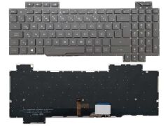 Asus Rog GL703GE GL703GM GL703GE-71200T Notebook Klavyes Siyah TR ışıklı