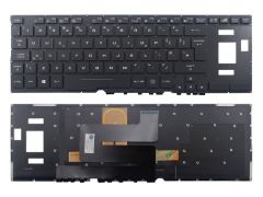 Asus GX501V Notebook Klavyesi (Siyah TR) - Işıklı- Büyük Enter - Ver.1