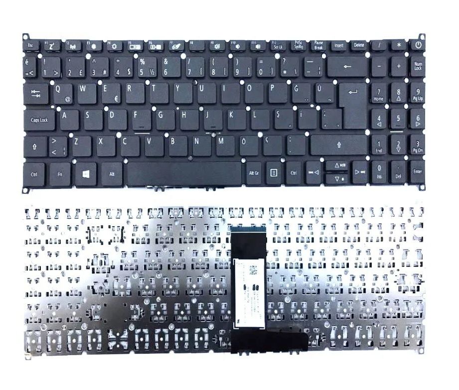 Acer TravelMate TMP215-52 Notebook Klavye - Tuş Takımı / Siyah - TR