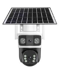 Balandi PRO-8200GIP 4mp 2 Kameralı E-Sim 4g AOV Solar Smart Kamera Güneş Panelli Hieasy Yazılım (360 Derece)