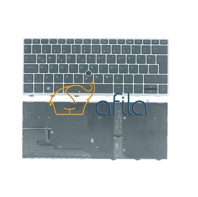 HP Elitebook 830 G5, 735 G5, 730 G5 Notebook Klavyesi (Siyah TR) / KL0322NB