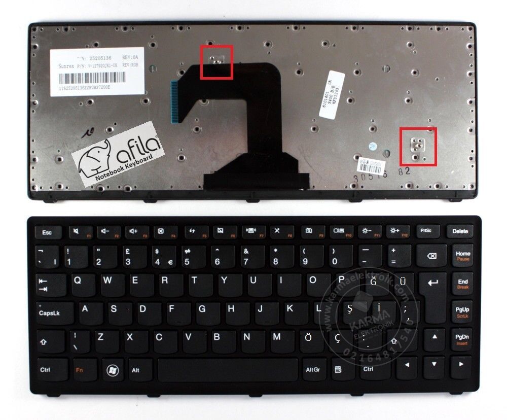 PK130S93A13 Notebook Klavyesi Siyah TR