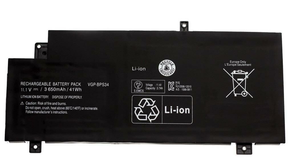 Sony Vaio SVF15A15STB, SVF15A16CXB, SVF15A1BCX Batarya, Pil