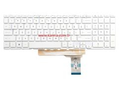 HP Victus 16-d1038nt (68P23EA) Notebook Klavyesi, Beyaz TR - ışıklı