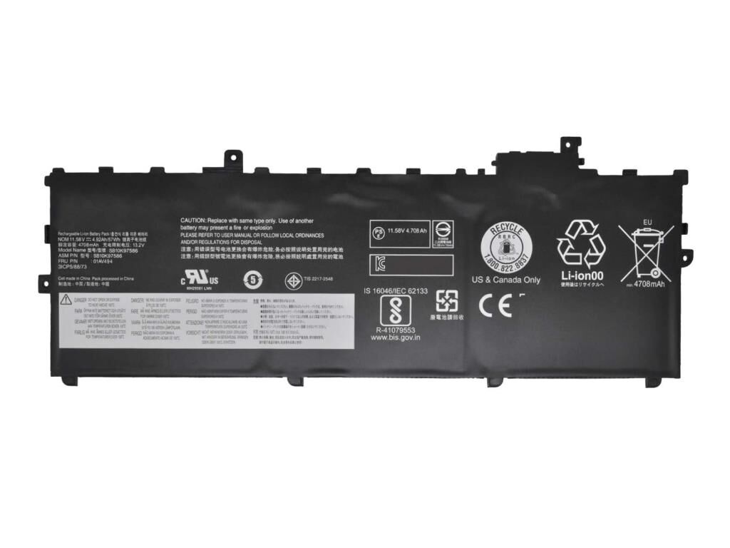 Lenovo ThinkPad X1 Carbon 2018 Notebook Bataryası - Laptop Pili