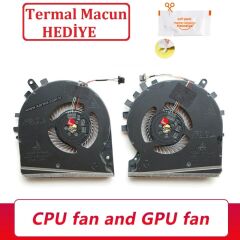 Hp Pavilion Gaming 15-DK0014nt 7AV08EA işlemci CPU, Ekran Kartı GPU Fanı, Sağ-Sol SET (1 Takım Fan)
