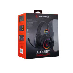 Rampage SN-R10 ALQUIST 3.5mm  RGB Oyuncu Kulaklığı - Siyah