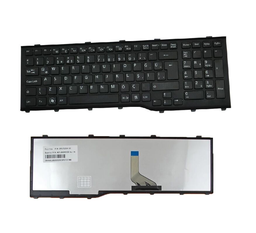 Fujitsu LifeBook AH532 GL-302,AH532 GL-303 Klavyesi (Siyah TR)