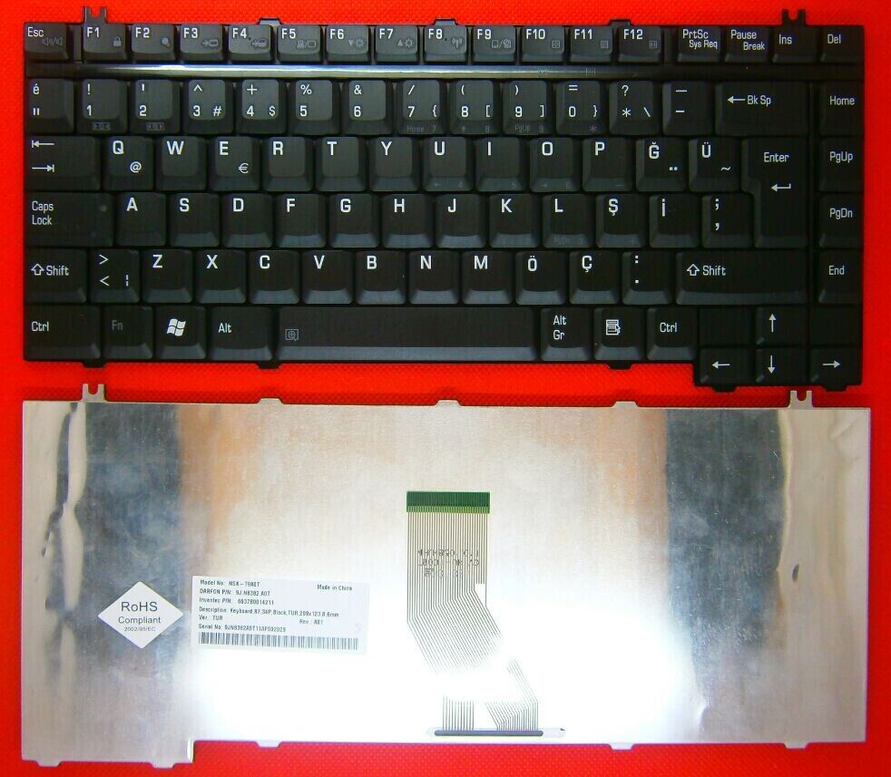 Toshiba Satellite A25  Notebook Klavyesi - Siyah - TR