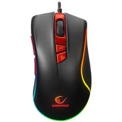 Rampage SMX-R9 PLUS Usb Siyah/Kırmızı 1000-4000dpi RGB Işıklı Makrolu Oyuncu Mouse