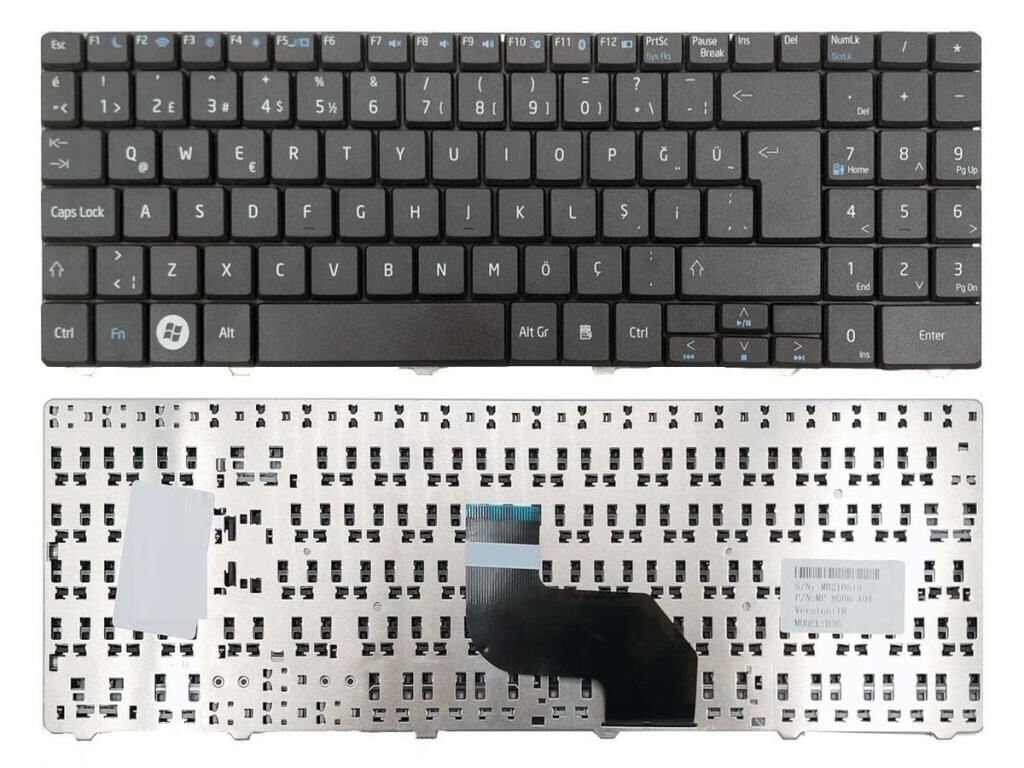 Medion MD97718 MD97719 MD97728 Notebook Klavye (Siyah TR)