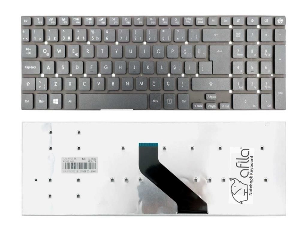 Packard Bell TS44SB TS44-SB-551TK Notebook Klavyesi (Siyah TR)