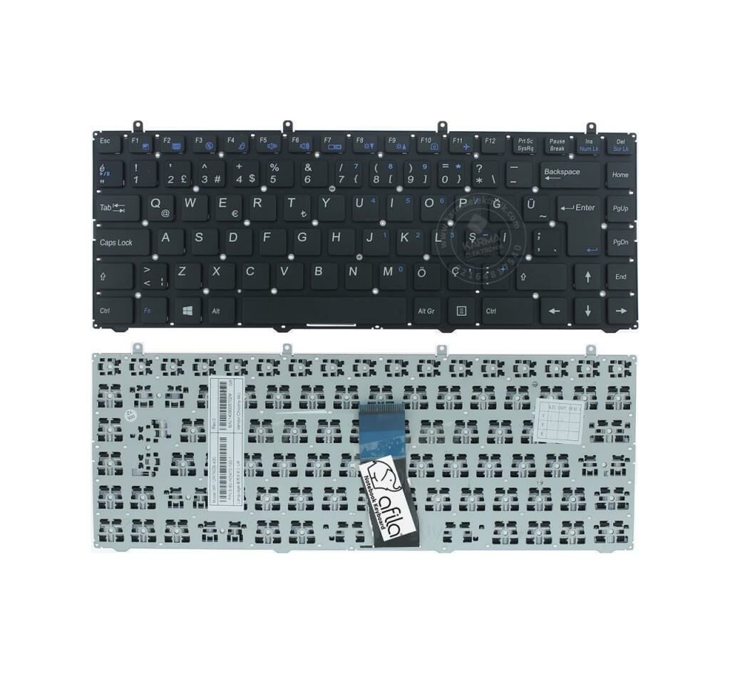 MP-12R76F0-430, MP-12R76F0-4306 Notebook Klavyesi - Siyah - TR