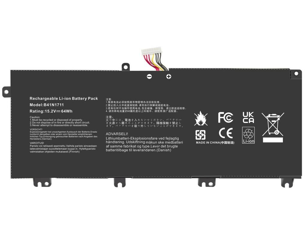 Asus FX503V, GL503V, B41N1711 Notebook Bataryası, Pili / RASL-165