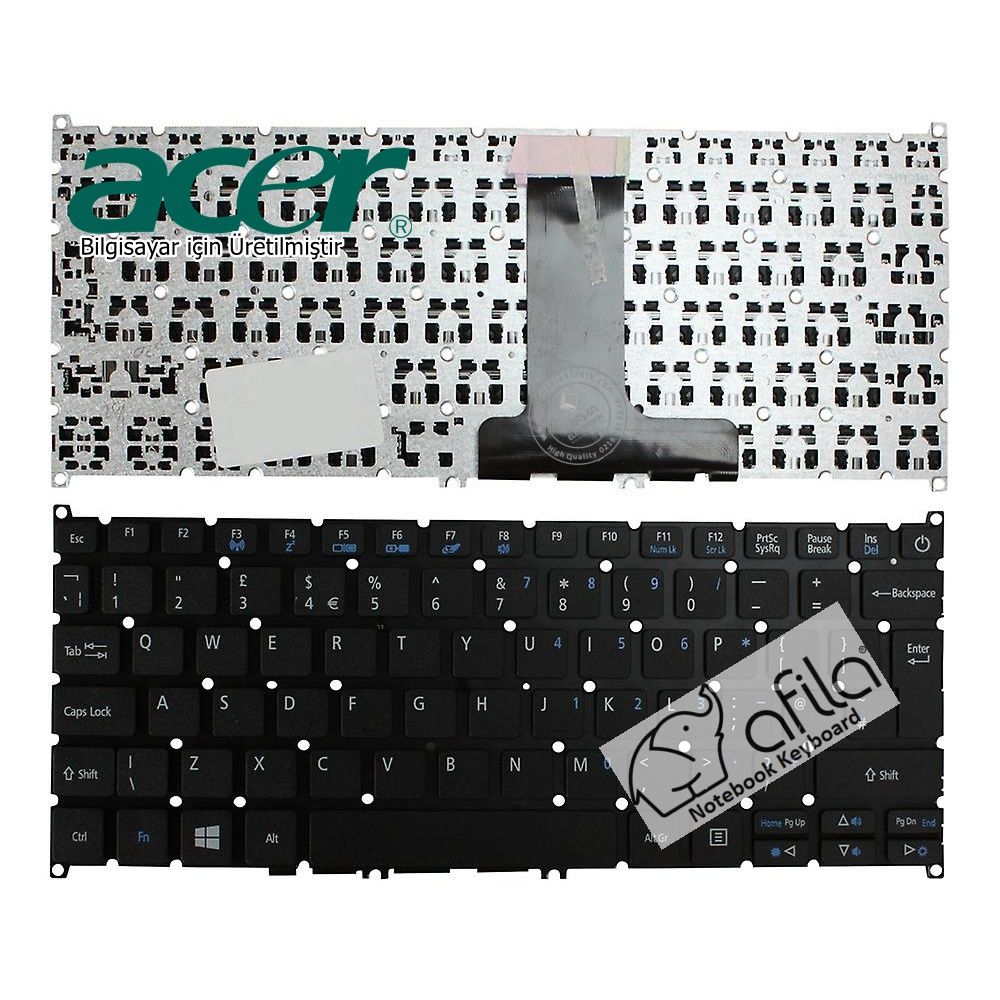 Acer Aspire ES1-132 Notebook Klavyesi - Siyah - TR