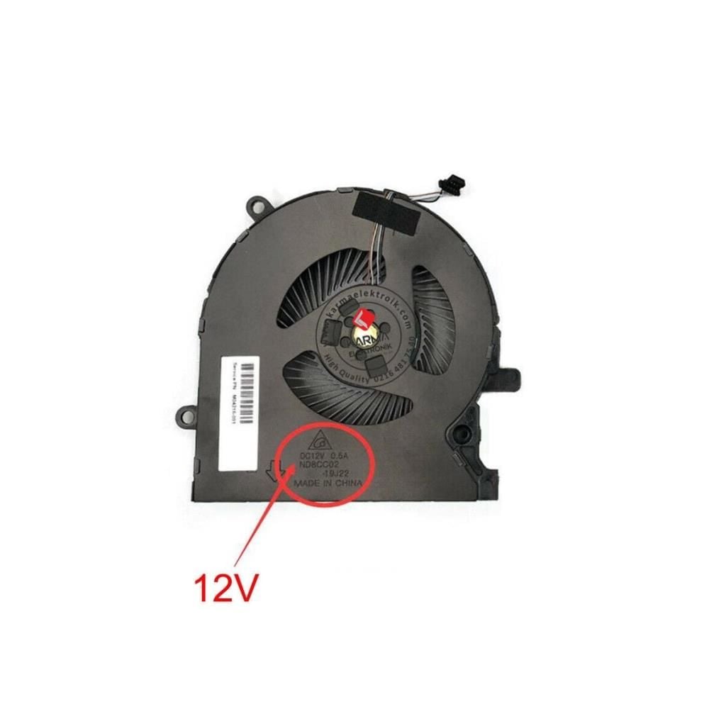 Hp Omen 15-EN1002NT 39C81EA Notebook CPU Fan / Ver.3 (Sağ - 12V)