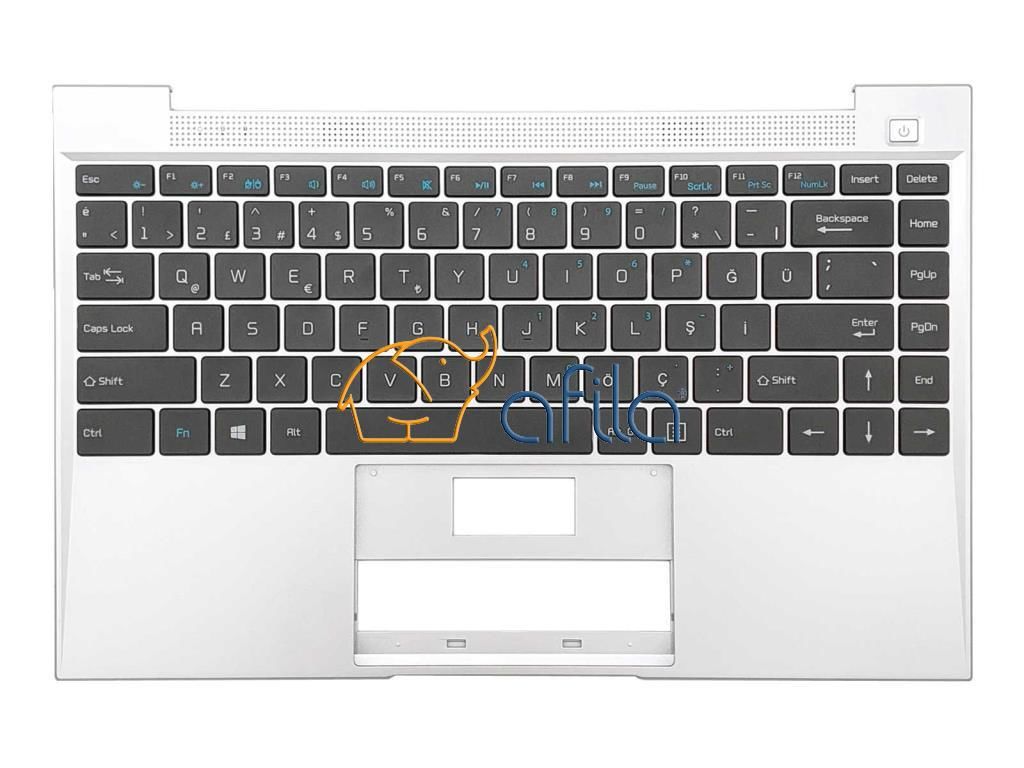 Casper Nirvana C350.4000-4L00R Notebook Klavye - Tuş Takımı / Siyah - TR - Ver.2 - Silver Üst Kasa