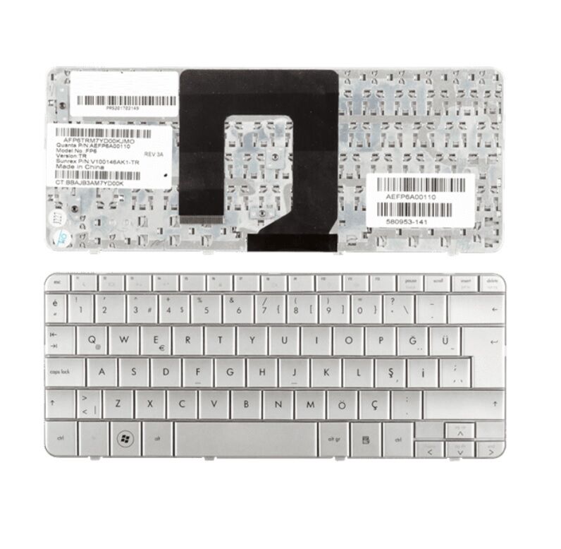 Hp Pavilion dm1, dm1-1000, dm1-1100 Gümüş Gri Türkçe Notebook Klavyesi AEFP6A00110