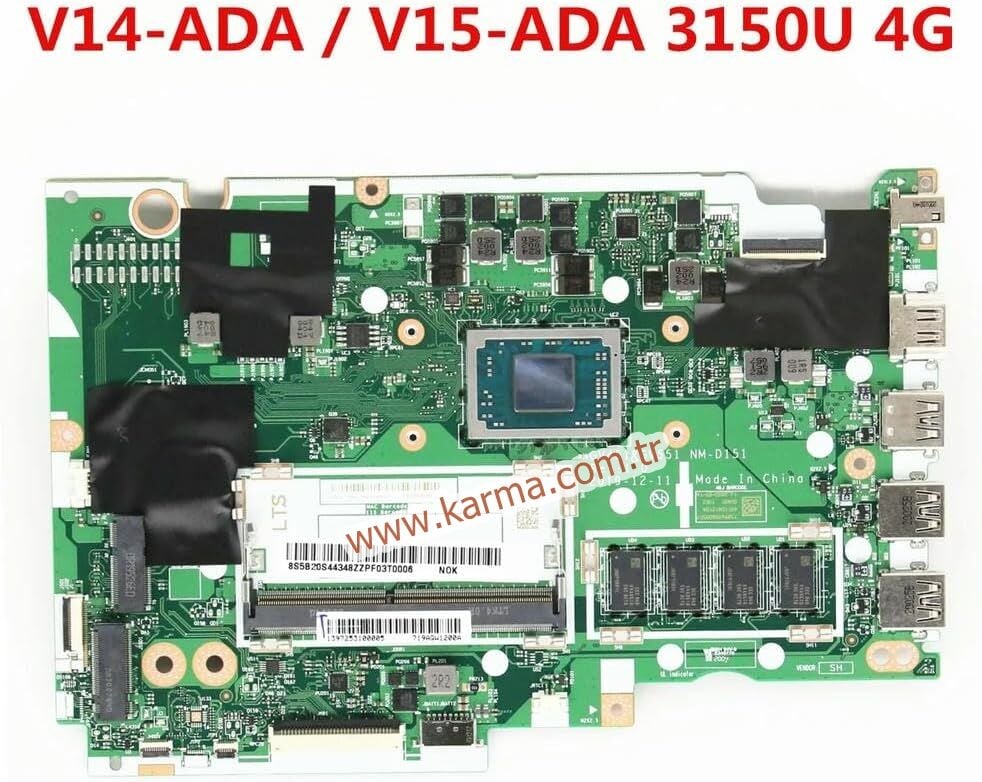 NM-D151 Lenovo V14-ADA, V15-ADA Anakartı, Mainboard  GV451 GV551 5B20S44348 (AMD R5-3500 4GB RAM) / Sıfır