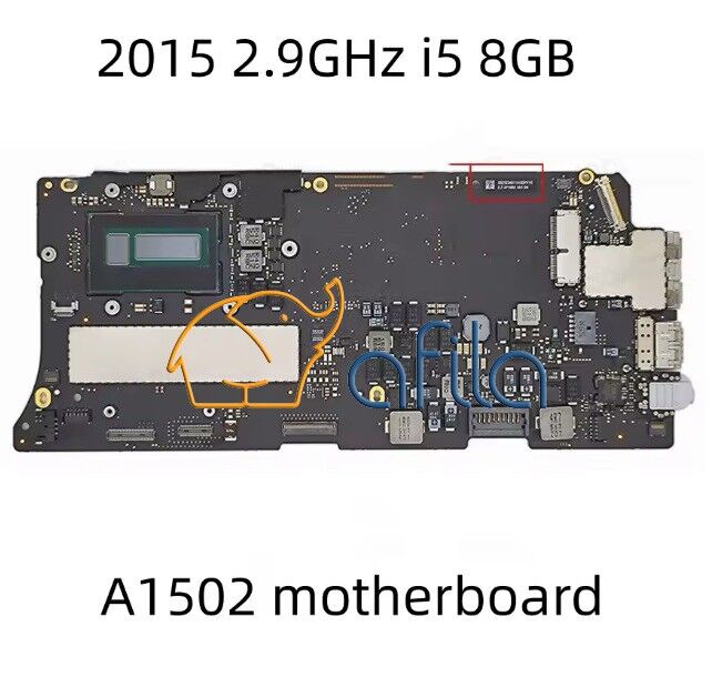 Apple uyumlu MacBook Pro 13 A1502 2015 820-4924-A Notebook Anakartı, MainBoard (i5 Cpu, 8GB Ram)