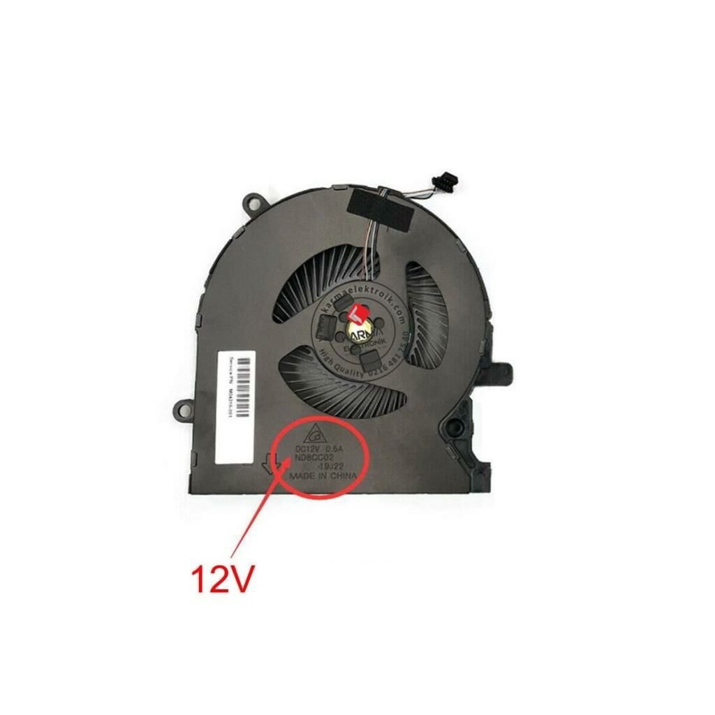 Hp Omen 15-EN1023NT 4H1U5EA Notebook CPU Fan / Ver.3 (Sağ - 12V)