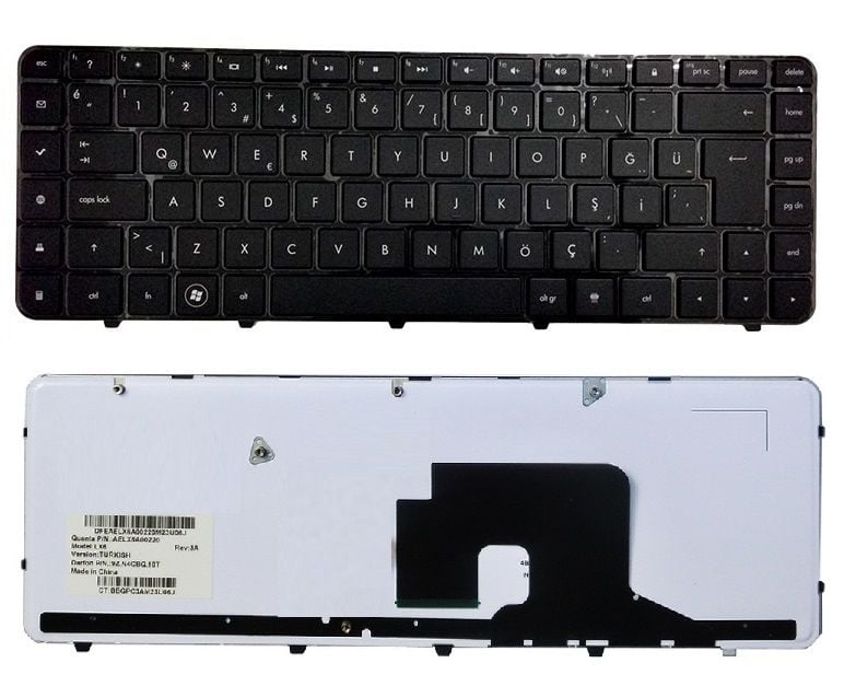 Hp 606745-001,606745-141,625574-001 Notebook Klavyesi (Siyah TR)