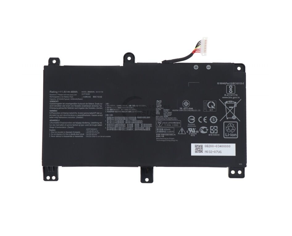 Asus FX505DT-BQ180 uyumlu Notebook Bataryası, Pili (Ver.2)