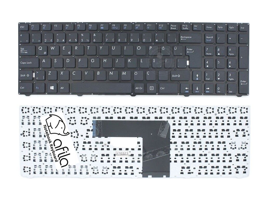 Medion Akoya 21 21(MD 99847 MSN 30020326) Notebook Klavyesi, Laptop Tuş Takımı Siyah TR